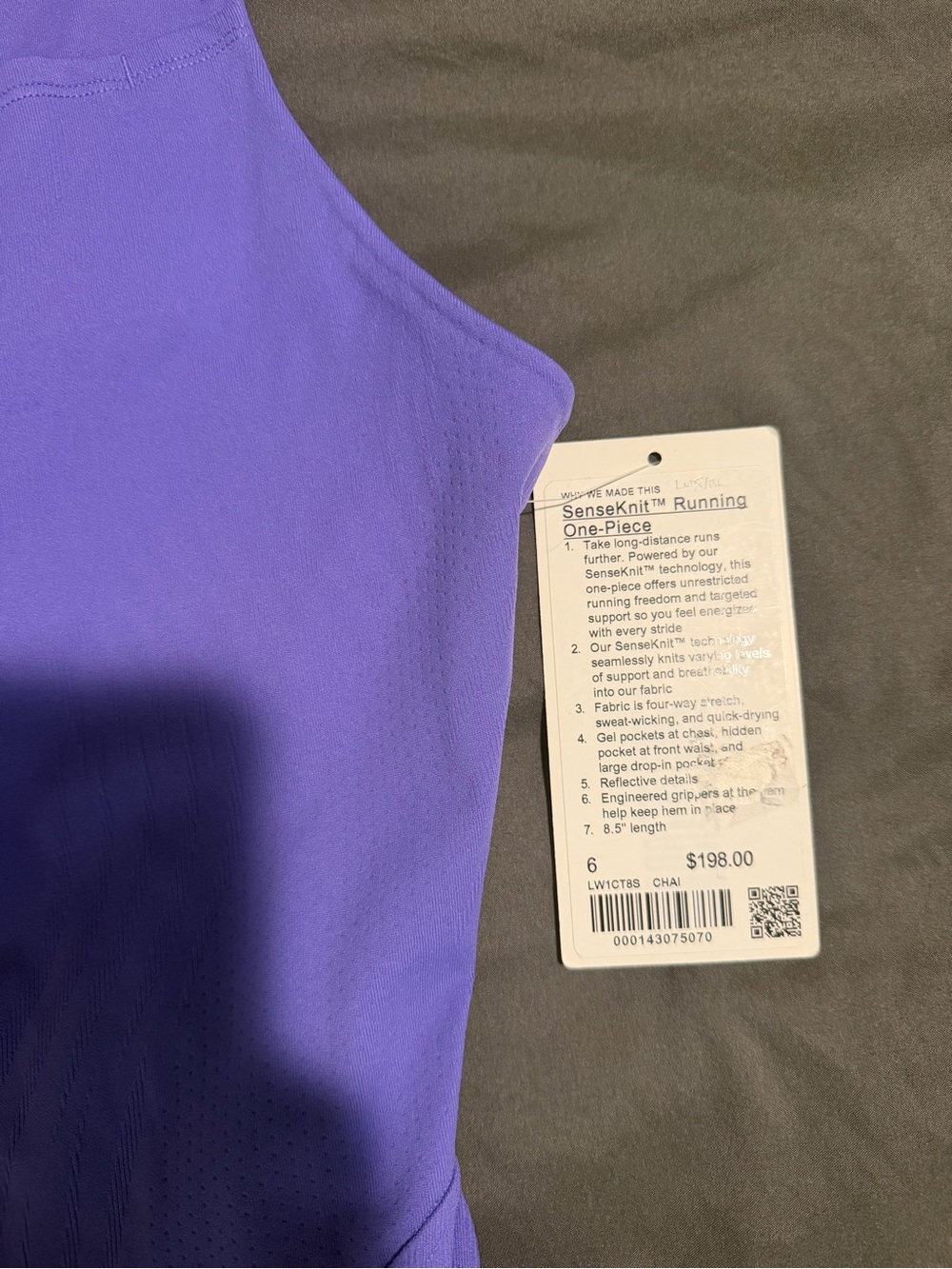 lululemon athletica SenseKnit One‑Piece Romper — Lavender Purple - Picture 9 of 9